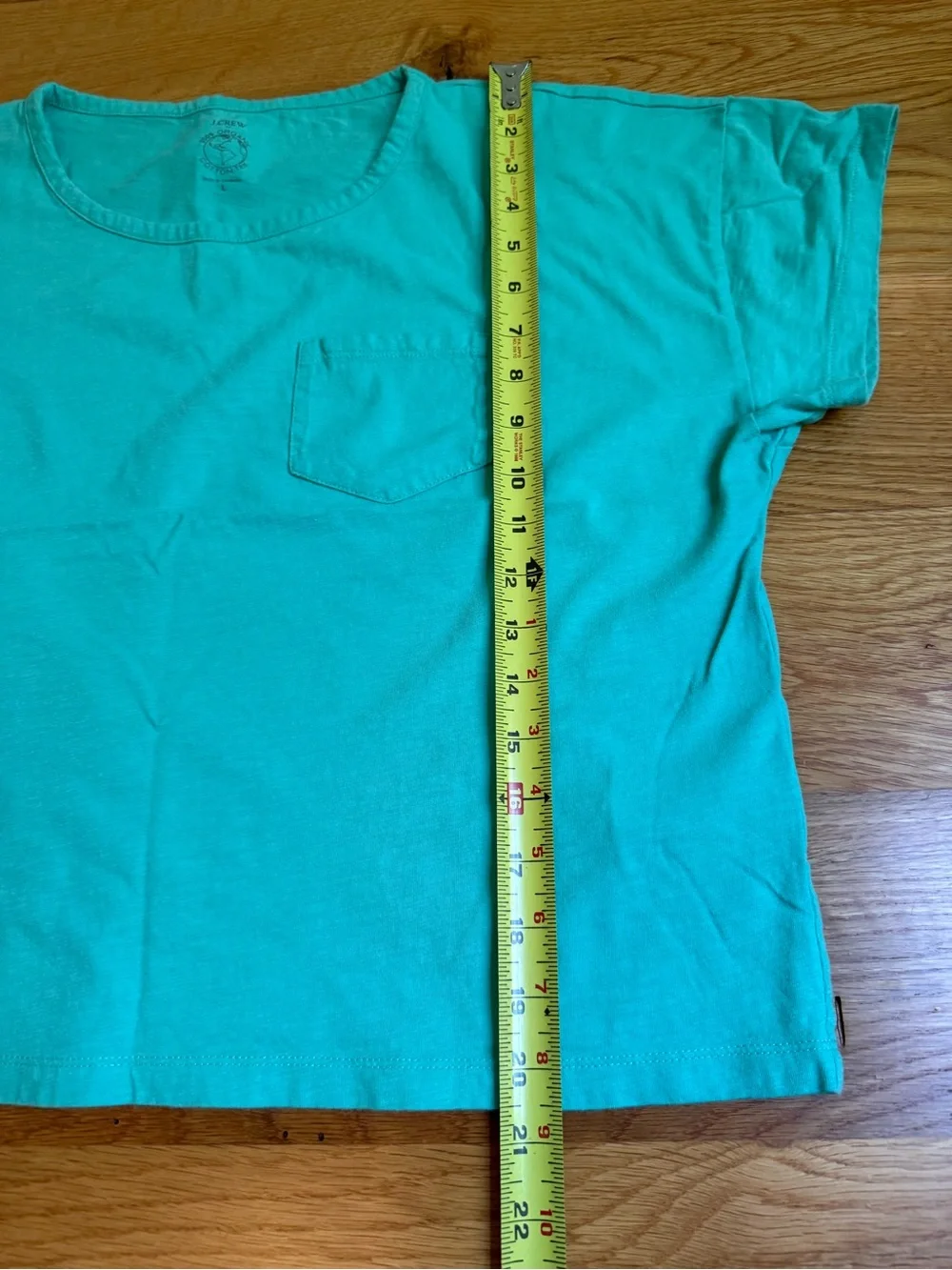 Women’s JCrew Teal Short-Sleeve Pocket Tee